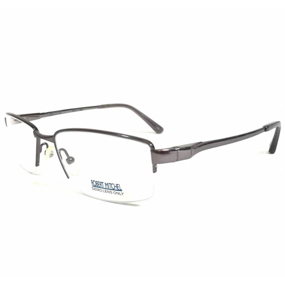 NEW ROBERT MITCHEL men's rm1009 rectangular eyeglasses in gunmetal